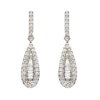 Diamond Drop Earrings - 00020874 | Heming Diamond Jewellers | London