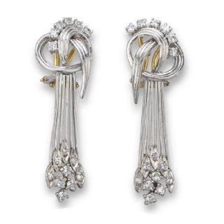 Diamond Drop Earrings - 02024427 | Heming Diamond Jewellers | London