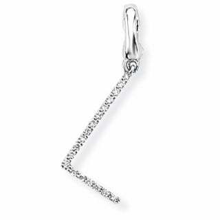 Diamond Initial 'L' Charm / Pendant (9ct) - 00019105 | Heming Diamond Jewellers | London