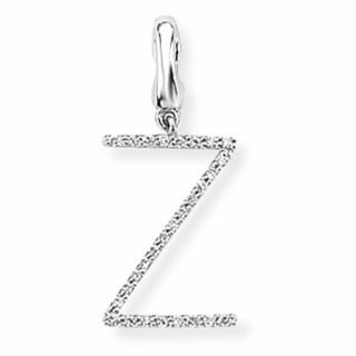 Diamond Initial 'Z' Charm / Pendant (9ct) - 00019119 | Heming Diamond Jewellers | London