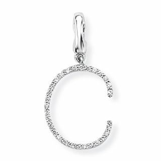 Diamond Inititial 'C' Charm / Pendant (9ct) - 00018914 | Heming Diamond Jewellers | London