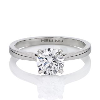 Diamond Solitaire Ring - 00020332 | Heming Diamond Jewellers | London