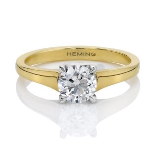 Diamond Solitaire Ring - 00020935 | Heming Diamond Jewellers | London