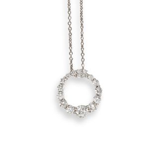 Diamond Spiral Pendant - 02021388 | Heming Diamond Jewellers | London