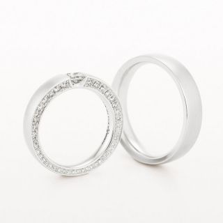 Pair of Platinum 4.5-5mm Wedding Rings by Christian Bauer - 00019135 | Heming Diamond Jewellers | London