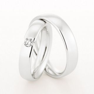 Pair of Platinum 4.5-5mm Wedding Rings by Christian Bauer - 00019156 | Heming Diamond Jewellers | London