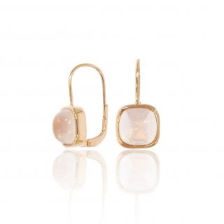 Rose Quartz Earrings - 00025031 | Heming Diamond Jewellers | London
