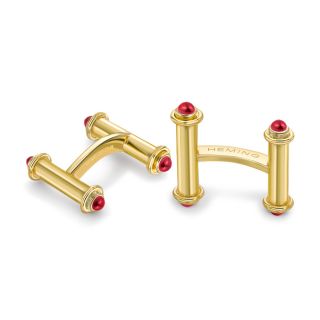 Ruby Catamaran Cufflinks - 00024722 | Heming Diamond Jewellers | London