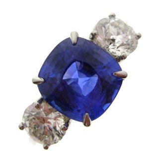 Sapphire and Diamond three Stone Ring - 02018854 | Heming Diamond Jewellers | London