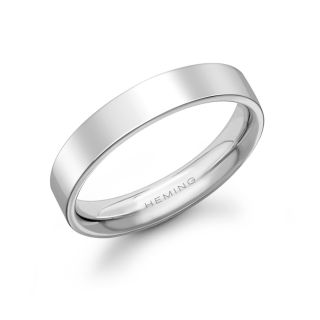 FLAT COURT SHAPED DESIGN - FLAT COURT SHAPED DESIGN WEDDING RING | Heming Diamond Jewellers | London