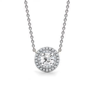 SATURN PENDANT RADIANCE COLLECTION - SATURN DIAMOND CLUSTER PENDANT | Heming Diamond Jewellers | London