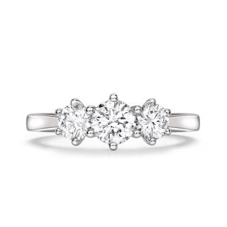 LANIER - TRILOGY COLLECTION - LANIER - THREE STONE DIAMOND RING | Heming Diamond Jewellers | London