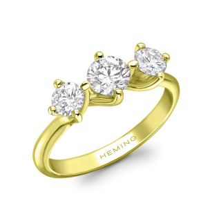 TENNYSON - TRILOGY COLLECTION - TENNYSON - THREE STONE DIAMOND RING | Heming Diamond Jewellers | London