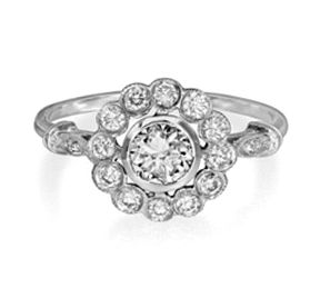 Diamond Cluster Ring - 00022476 | Heming Diamond Jewellers | London