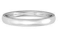 18ct WG 2.5mm satin-finished court wedding band - 02020904 | Heming Diamond Jewellers | London