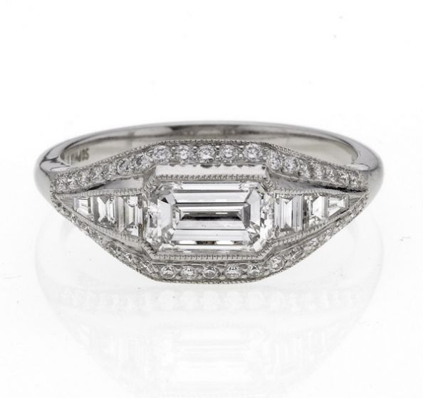 Emerald Cut Diamond Dress Ring - 02018255 | Heming Diamond Jewellers | London