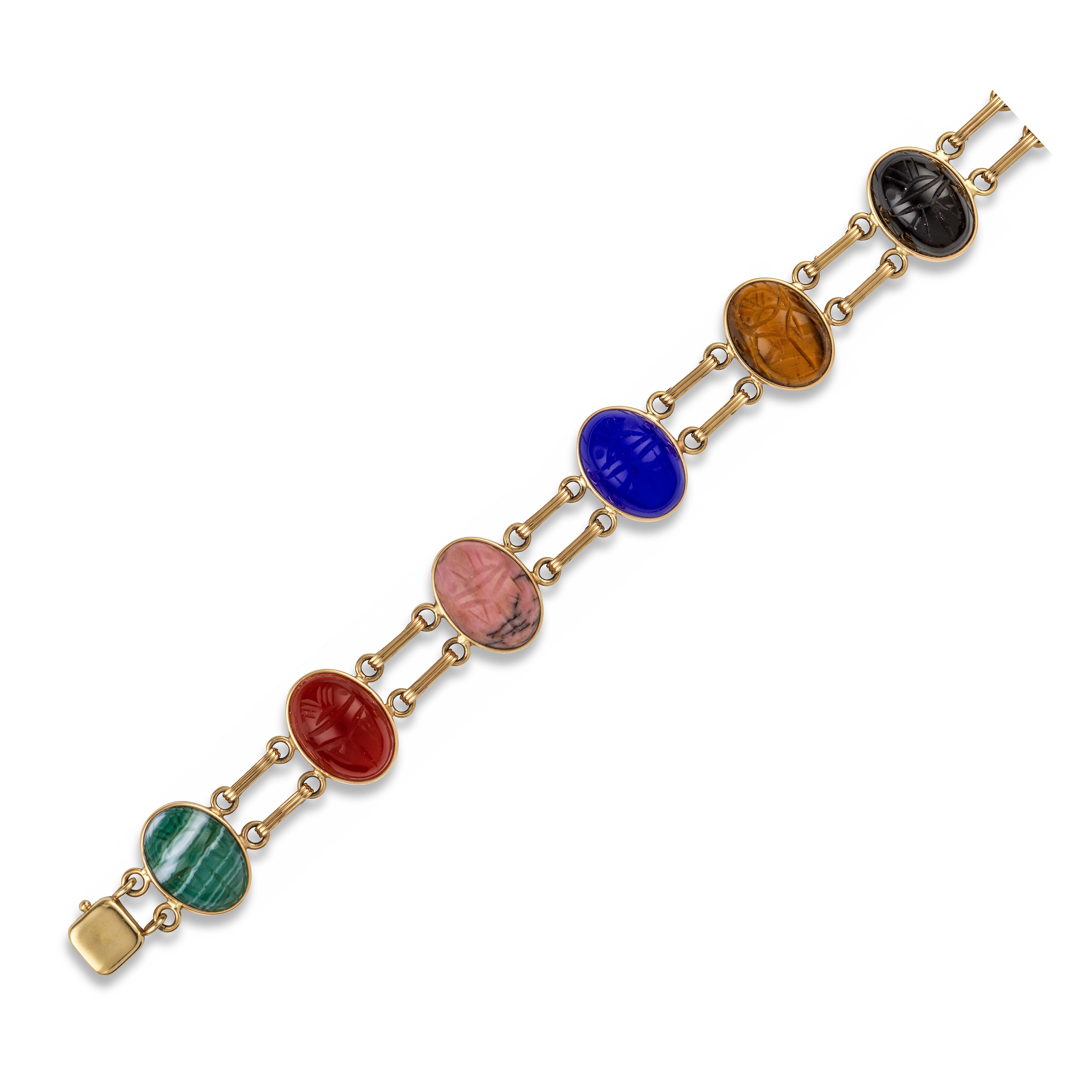 scarab gemstone bracelet