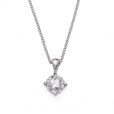 0.39ct Diamond Solitaire Pendant - 01019847 | Heming Diamond Jewellers | London