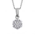0.50ct Diamond Cluster Pendant - 00020353 | Heming Diamond Jewellers | London