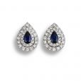 Sapphire And Diamond Earrings - 00024609 | Heming Diamond Jewellers | London