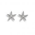 Diamond Star Earrings - 02022254 | Heming Diamond Jewellers | London