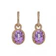 Amethyst Drop Earrings - 00019587 | Heming Diamond Jewellers | London