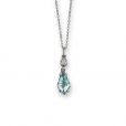 Aquamarine and Diamond Pendant - 02022136 | Heming Diamond Jewellers | London