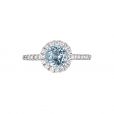 Aquamarine & Diamond Ring - 00022407 | Heming Diamond Jewellers | London