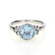 Blue Topaz & Diamond Ring - 00020845 | Heming Diamond Jewellers | London