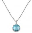 Blue Topaz Pendant - 00021625 | Heming Diamond Jewellers | London