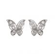 Diamond Butterfly Earrings - 00020510 | Heming Diamond Jewellers | London