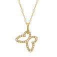Diamond Butterfly Pendant - 00020877 | Heming Diamond Jewellers | London
