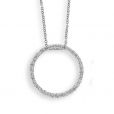 Diamond Circle Pendant - 02023643 | Heming Diamond Jewellers | London