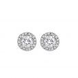 Diamond Cluster Earrings - 01026199 | Heming Diamond Jewellers | London