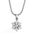 Diamond Cluster Pendant - 01017605 | Heming Diamond Jewellers | London