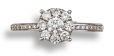 Diamond Cluster Ring - 00022823 | Heming Diamond Jewellers | London