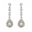 Diamond Drop Earrings - 00020866 | Heming Diamond Jewellers | London