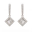 Diamond Drop Earrings - 00020872 | Heming Diamond Jewellers | London