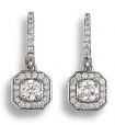 Diamond Drop Earrings - 00024608 | Heming Diamond Jewellers | London
