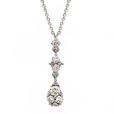 Diamond  Drop Pendant - 00020856 | Heming Diamond Jewellers | London