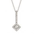 Diamond Drop Pendant - 00020871 | Heming Diamond Jewellers | London