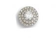 Diamond halo pendant - 01024459 | Heming Diamond Jewellers | London