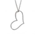 Diamond Heart Pendant - 00019279 | Heming Diamond Jewellers | London