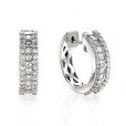 Diamond Hoop Earrings - 00020505 | Heming Diamond Jewellers | London