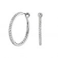 Diamond hoop earrings - 00022991 | Heming Diamond Jewellers | London