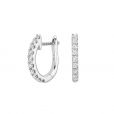Diamond Hoop Earrings - 00023950 | Heming Diamond Jewellers | London