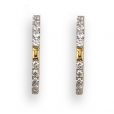 Diamond Hoop Earrings - 00024607 | Heming Diamond Jewellers | London