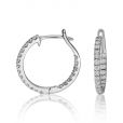 Diamond Hoop Earrings - 02021439 | Heming Diamond Jewellers | London
