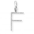Diamond Initial 'F' Charm / Pendant (9ct) - 00019099 | Heming Diamond Jewellers | London
