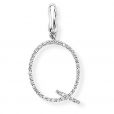 Diamond Initial 'Q' Charm / Pendant (9ct) - 00019110 | Heming Diamond Jewellers | London